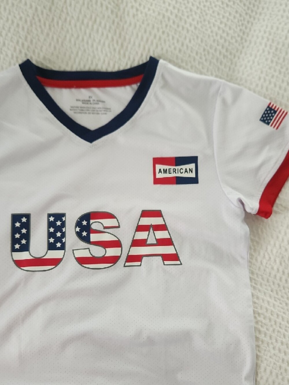USA White Red & Blue Kids Soccer Set Kids Size 6 - Picture 3 of 7